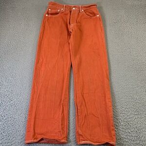 Levis 501xx Jeans Mens 31x30 [Fits 29x28] Orange Denim Straight Classic 5-Pocket